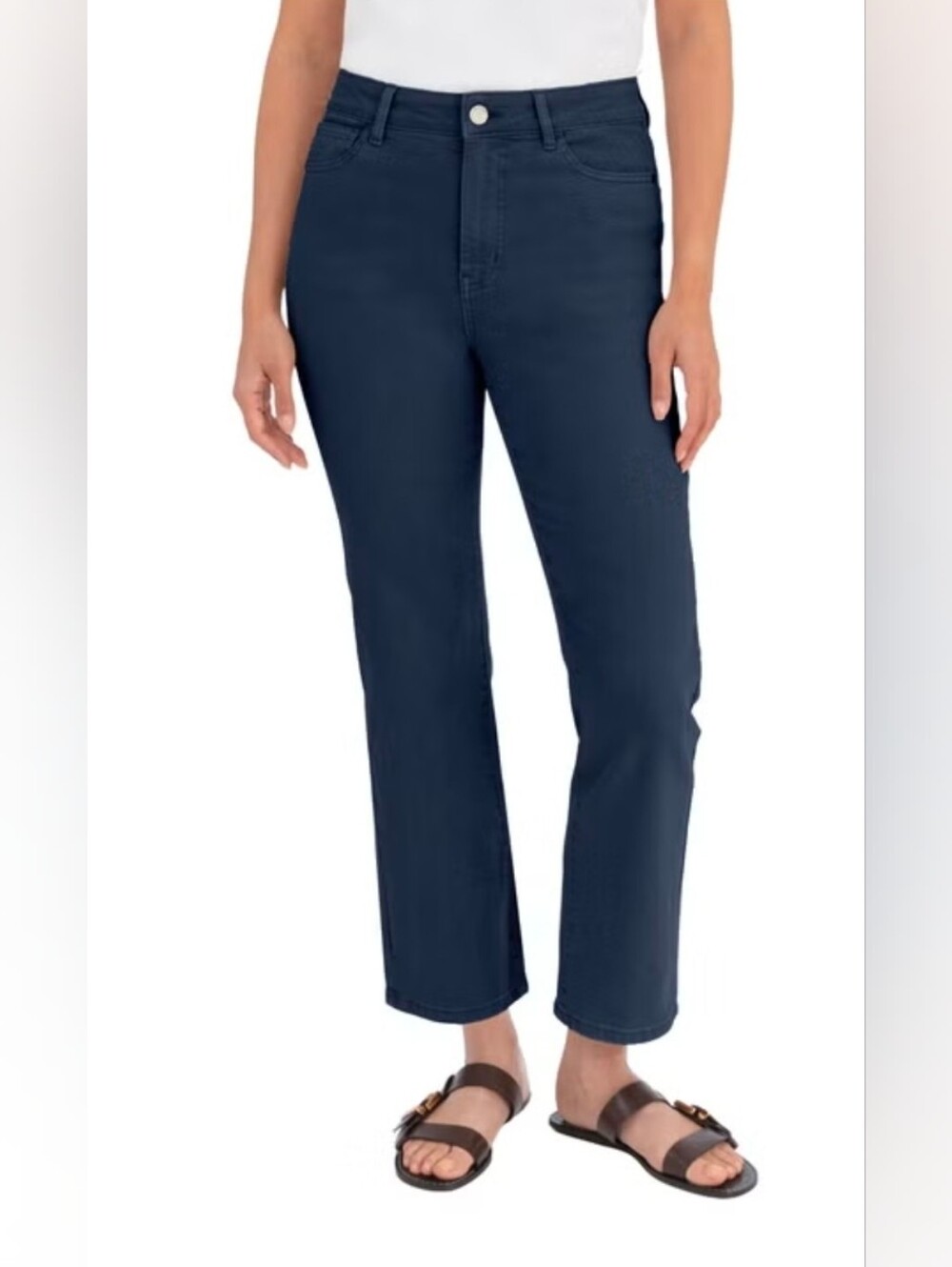 BlankNYC Women's Straight Leg Pant (8)Blue:
